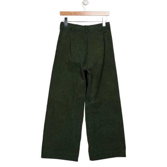 Jesse Kamm Sailor Pants - Forest Service Green -  Size 2 - Picture 3 of 3